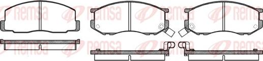 Remsa 0187.02 - Kit pastiglie freno, Freno a disco autozon.pro