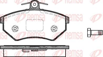 Remsa 0134.40 - Kit pastiglie freno, Freno a disco autozon.pro