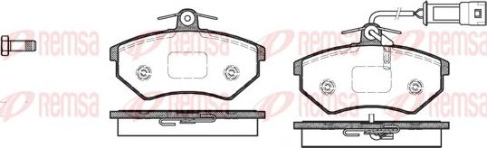 Remsa 0134.42 - Kit pastiglie freno, Freno a disco autozon.pro