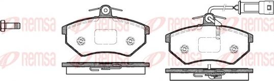 Remsa 0134.52 - Kit pastiglie freno, Freno a disco autozon.pro