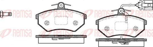 Remsa 0134.62 - Kit pastiglie freno, Freno a disco autozon.pro