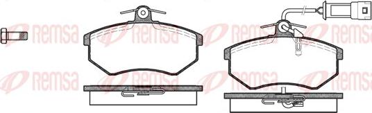 Remsa 0134.02 - Kit pastiglie freno, Freno a disco autozon.pro