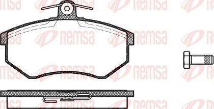 Remsa 0134.10 - Kit pastiglie freno, Freno a disco autozon.pro