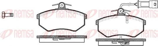 Remsa 0134.12 - Kit pastiglie freno, Freno a disco autozon.pro