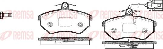 Remsa 0134.82 - Kit pastiglie freno, Freno a disco autozon.pro