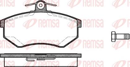 Remsa 0134.20 - Kit pastiglie freno, Freno a disco autozon.pro