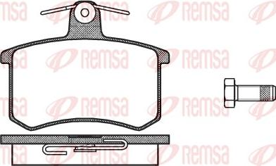 Remsa 0135.10 - Kit pastiglie freno, Freno a disco autozon.pro