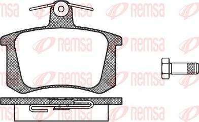 Remsa 0135.20 - Kit pastiglie freno, Freno a disco autozon.pro