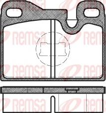 Remsa 0130.00 - Kit pastiglie freno, Freno a disco autozon.pro