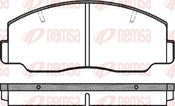 Remsa 0137.00 - Kit pastiglie freno, Freno a disco autozon.pro