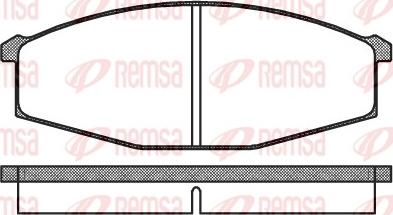 Remsa 0129.00 - Kit pastiglie freno, Freno a disco autozon.pro