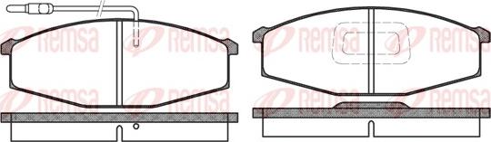 Remsa 0129.02 - Kit pastiglie freno, Freno a disco autozon.pro