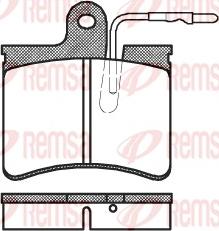 Remsa 0125.04 - Kit pastiglie freno, Freno a disco autozon.pro