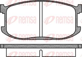 Remsa 0126.00 - Kit pastiglie freno, Freno a disco autozon.pro