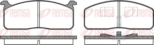 Remsa 0120.00 - Kit pastiglie freno, Freno a disco autozon.pro