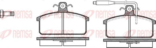 Remsa 0128.02 - Kit pastiglie freno, Freno a disco autozon.pro