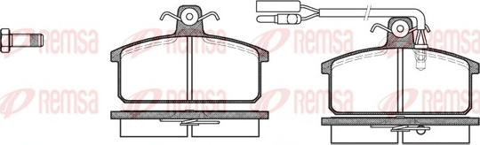 Remsa 0128.12 - Kit pastiglie freno, Freno a disco autozon.pro