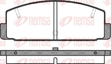 Remsa 0179.10 - Kit pastiglie freno, Freno a disco autozon.pro