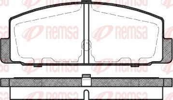 Remsa 0179.30 - Kit pastiglie freno, Freno a disco autozon.pro