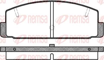 Remsa 0179.20 - Kit pastiglie freno, Freno a disco autozon.pro