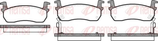 Remsa 0174.02 - Kit pastiglie freno, Freno a disco autozon.pro