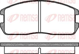 Remsa 0175.00 - Kit pastiglie freno, Freno a disco autozon.pro