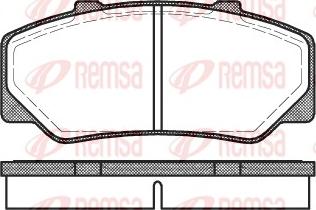 Remsa 0176.00 - Kit pastiglie freno, Freno a disco autozon.pro