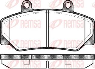 Remsa 0176.20 - Kit pastiglie freno, Freno a disco autozon.pro