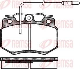 Remsa 0170.04 - Kit pastiglie freno, Freno a disco autozon.pro