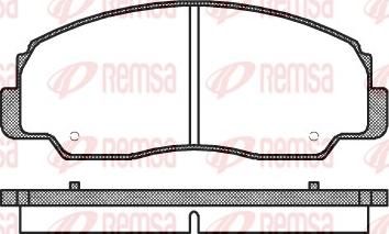 Remsa 0178.20 - Kit pastiglie freno, Freno a disco autozon.pro