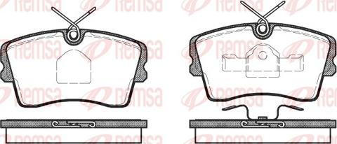 Remsa 0173.10 - Kit pastiglie freno, Freno a disco autozon.pro