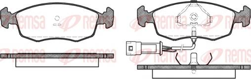 Remsa 0172.02 - Kit pastiglie freno, Freno a disco autozon.pro