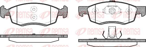 Remsa 0172.32 - Kit pastiglie freno, Freno a disco autozon.pro