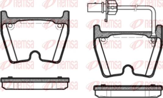 Remsa 0896.01 - Kit pastiglie freno, Freno a disco autozon.pro