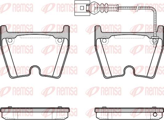 Remsa 0896.11 - Kit pastiglie freno, Freno a disco autozon.pro