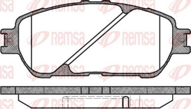 Remsa 0898.00 - Kit pastiglie freno, Freno a disco autozon.pro