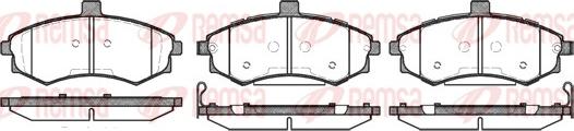 Remsa 0893.02 - Kit pastiglie freno, Freno a disco autozon.pro