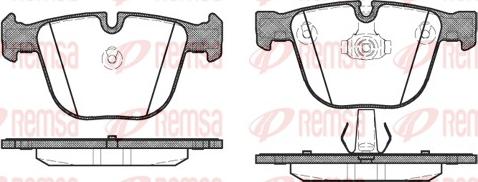 Remsa 0892.00 - Kit pastiglie freno, Freno a disco autozon.pro