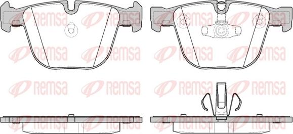 Remsa 0892.20 - Kit pastiglie freno, Freno a disco autozon.pro