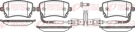 Remsa 0897.02 - Kit pastiglie freno, Freno a disco autozon.pro