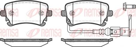 Remsa 0897.11 - Kit pastiglie freno, Freno a disco autozon.pro