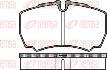 Remsa 0849.00 - Kit pastiglie freno, Freno a disco autozon.pro