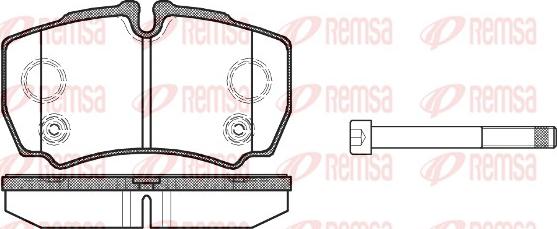 Remsa 0849.10 - Kit pastiglie freno, Freno a disco autozon.pro