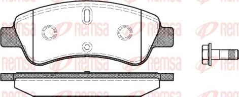 Remsa 0840.10 - Kit pastiglie freno, Freno a disco autozon.pro