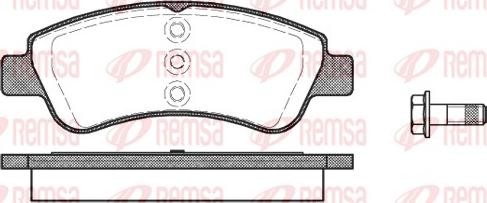 Remsa 0840.20 - Kit pastiglie freno, Freno a disco autozon.pro