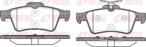 Remsa 0842.40 - Kit pastiglie freno, Freno a disco autozon.pro