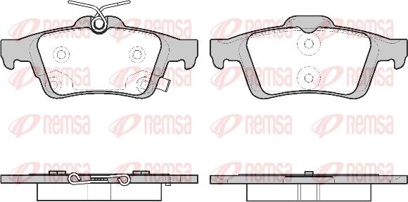 Remsa 0842.11 - Kit pastiglie freno, Freno a disco autozon.pro