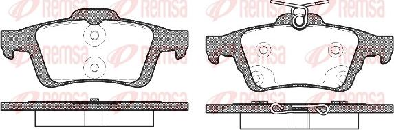 Remsa 0842.70 - Kit pastiglie freno, Freno a disco autozon.pro