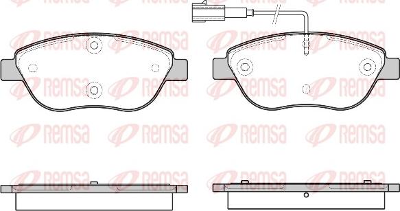 Remsa 0859.45 - Kit pastiglie freno, Freno a disco autozon.pro