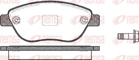 Remsa 0859.10 - Kit pastiglie freno, Freno a disco autozon.pro